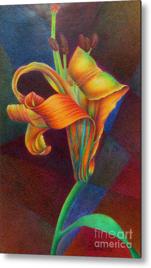 Lily Metal Print featuring the painting Lily's Rainbow by Pamela Clements