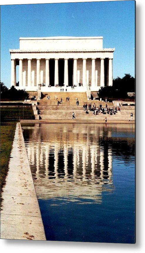 Washington Dc Metal Print featuring the photograph Lincoln Memorial by Daniel Thompson