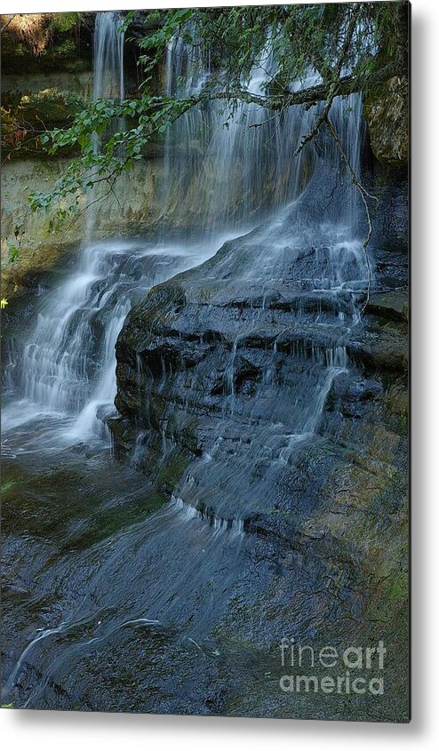Laughing Whitefish Falls Metal Print featuring the photograph Listen by Randy Pollard