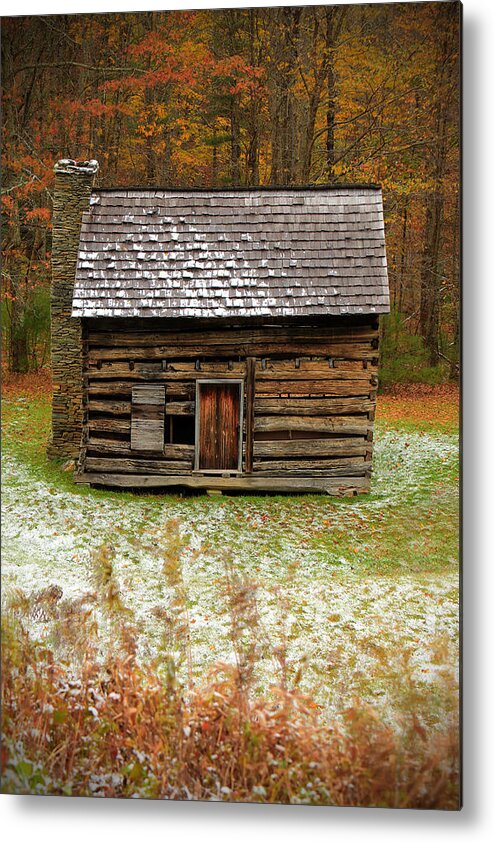 Little Cabin Metal Print featuring the photograph Little Cabin by Jaki Miller