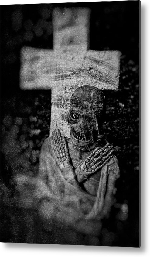 Halloween Metal Print featuring the photograph Zombie by Nigel R Bell