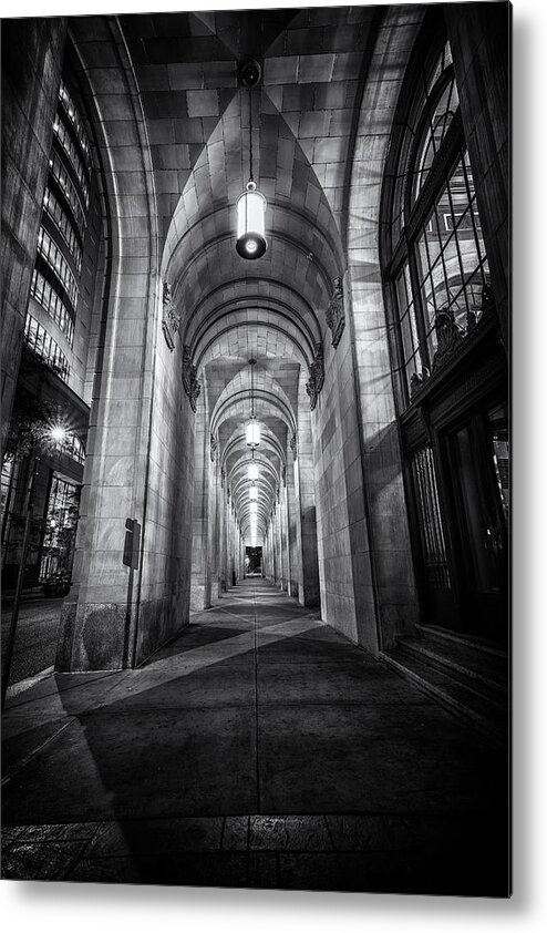 Philadelphia Metal Print featuring the photograph Long walk by Rob Dietrich