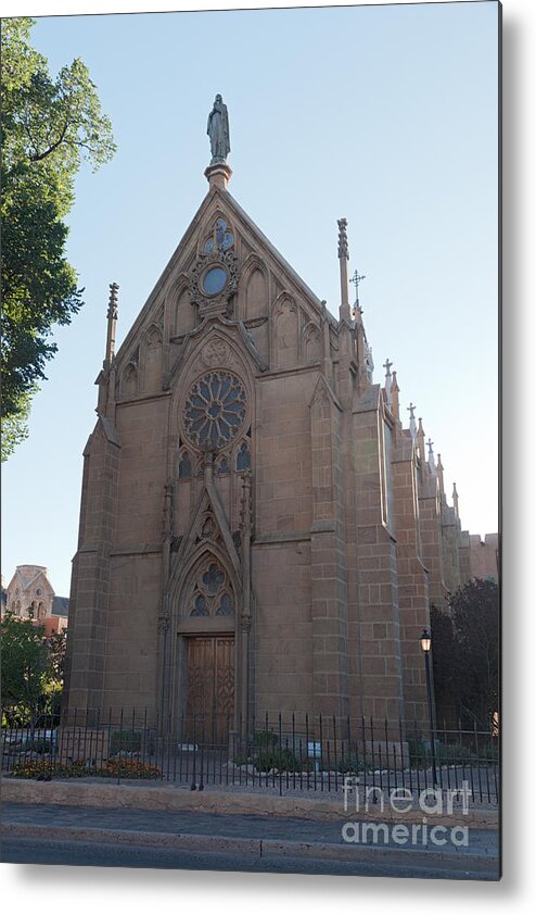 Loretto Chapel Metal Print featuring the photograph Loreto Chapel by Fred Stearns