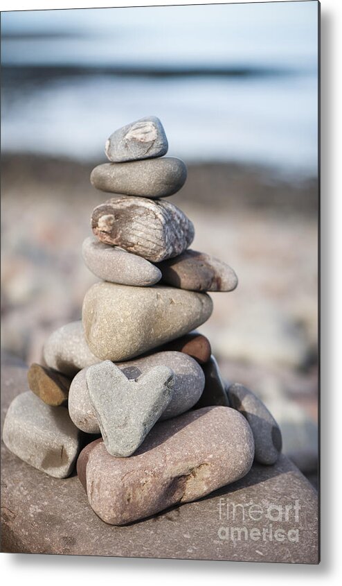 Art Metal Print featuring the photograph Love Stack by Anne Gilbert