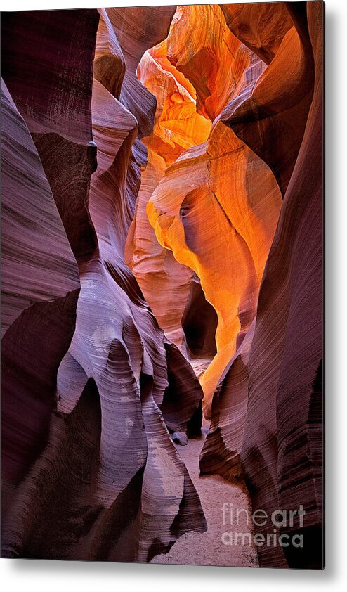 Arizona Metal Print featuring the photograph Lower Antelope Glow by Jerry Fornarotto