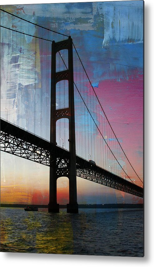 Mackinac Bridge Metal Print featuring the photograph Mackinac Bridge by Jackson Pearson