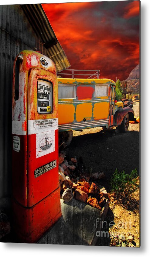 Bus Metal Print featuring the photograph Magic Bus Ride by Brenda Giasson