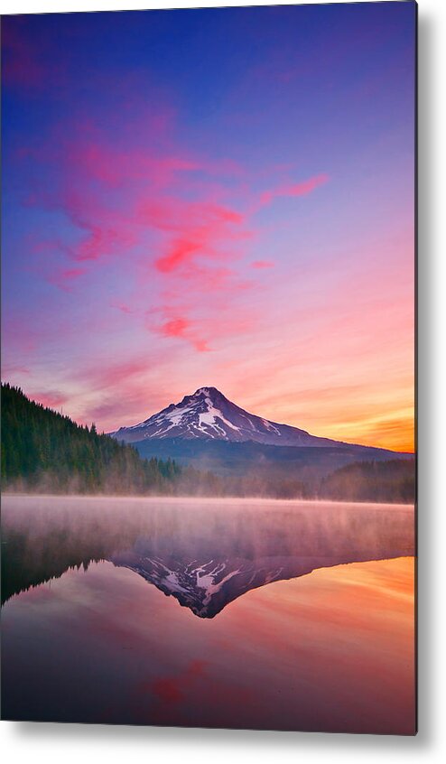 Trillium Lake Metal Print featuring the photograph Magic Morning by Darren White