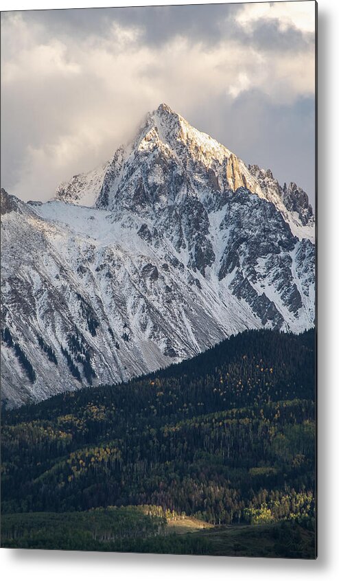 Mt. Metal Print featuring the photograph Majestic Light - Mt. Sneffels by Aaron Spong