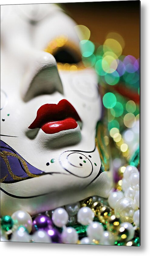 Beads Metal Print featuring the photograph Mardi Gras II by Trish Mistric