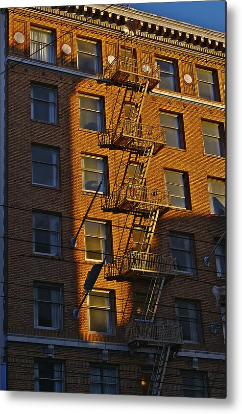 Building Metal Print featuring the photograph Market Street Area Building 4 by SC Heffner