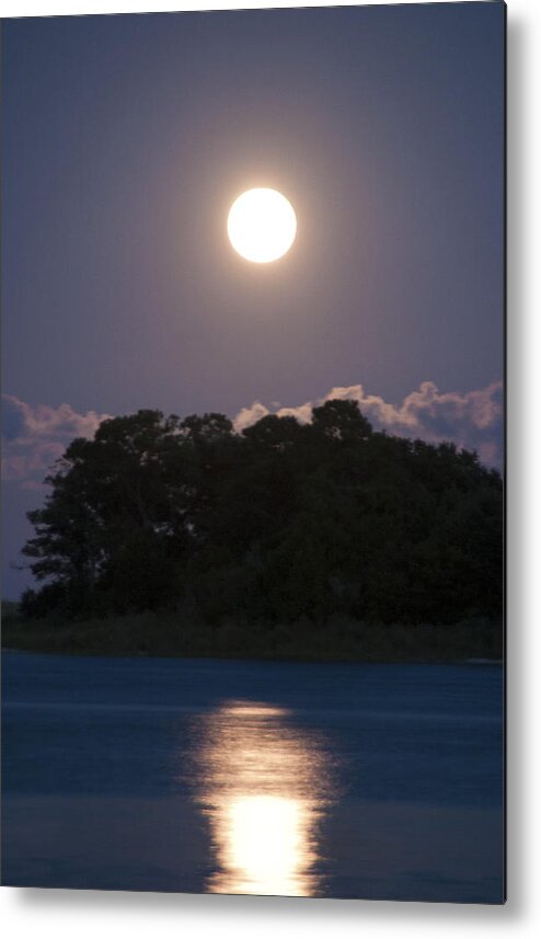 Full Moon Metal Print featuring the photograph Masonboro Moonrise by Phil Mancuso