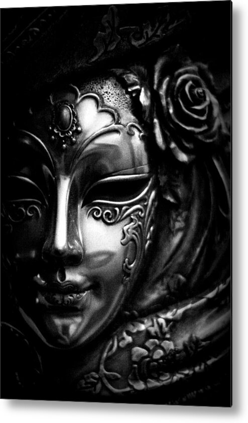 Kansas City Metal Print featuring the photograph Masquerade in Grey by Stephanie Hollingsworth