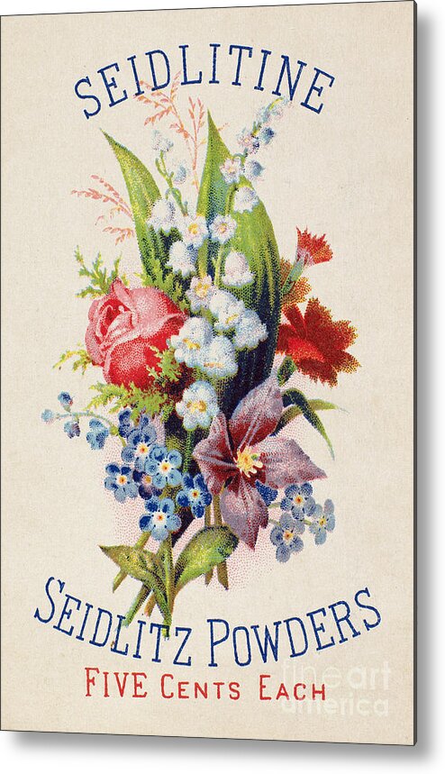 1880 Metal Print featuring the photograph MEDICINE TRADE CARD, c1880 by Granger