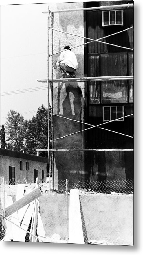 Painters Metal Print featuring the photograph Men at work by Karl Rose