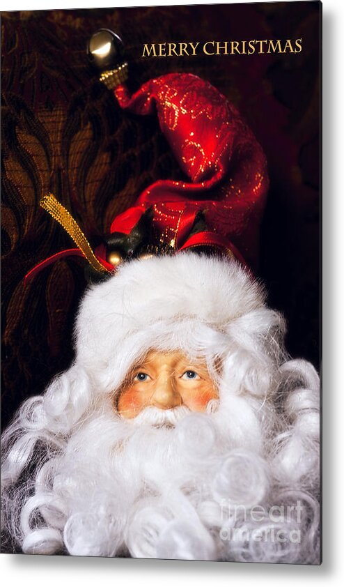 Santa Clause Metal Print featuring the photograph Merry Christmas by Joan Bertucci