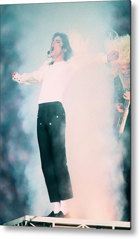 Retro Images Archive Metal Print featuring the photograph Micheal Jackson Performing On Stage by Retro Images Archive