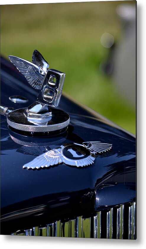  Metal Print featuring the photograph Midnight Blue Bentley by Dean Ferreira