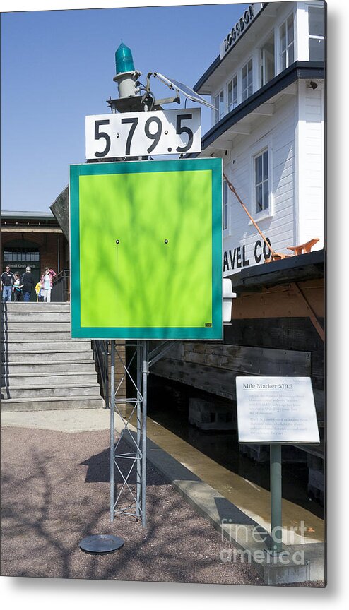 Dubuque Metal Print featuring the photograph Mile marker 579.5 by Steven Ralser