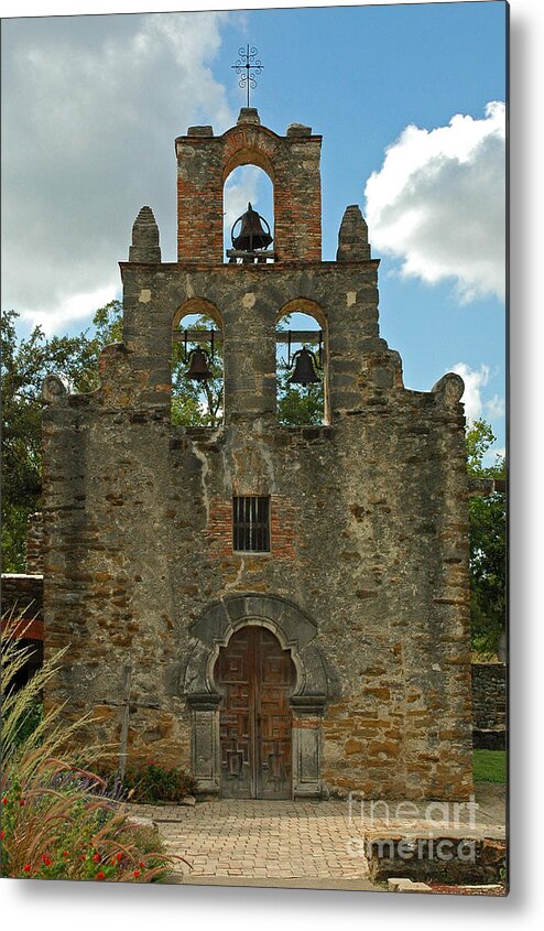 Landscape Metal Print featuring the photograph Mission Espada by Olivia Hardwicke