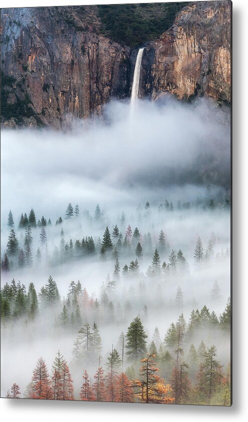 Waterfall Metal Print featuring the photograph Mist Falls by Brandon Yoshizawa