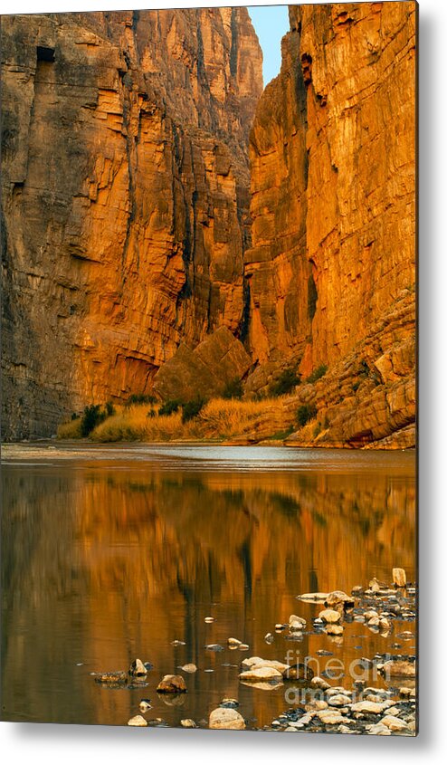 Santa Elena Canyon Metal Print featuring the photograph Morning Light in the Canyon by Bob Phillips