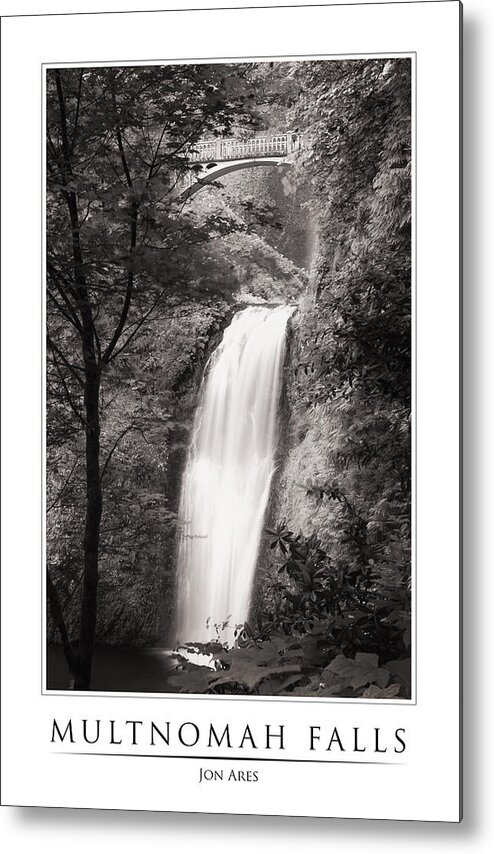 Bridge Metal Print featuring the photograph Multnomah Falls Poster by Jon Ares