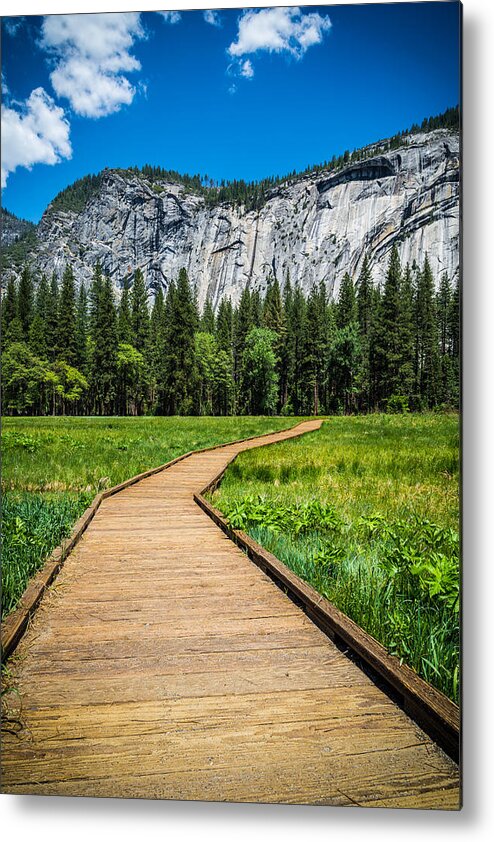 Yosemite Metal Print featuring the photograph My Kind of Trail by Kristopher Schoenleber