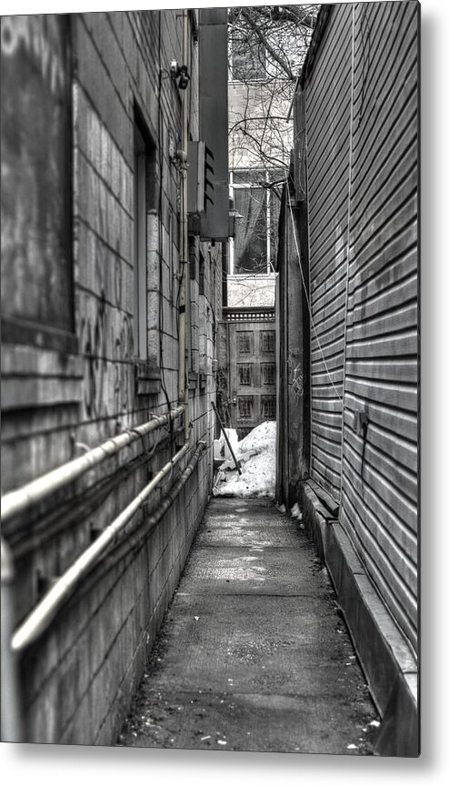 Alley Metal Print featuring the photograph Narrow Alley by Nicky Jameson