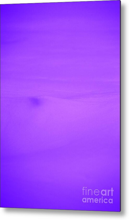 Natural Metal Print featuring the photograph Natural Snow formation in purple by Jennifer E Doll
