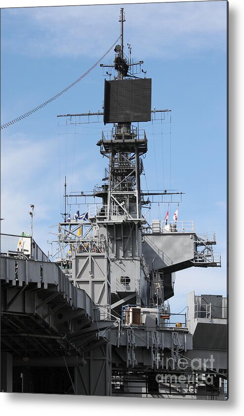 Midway Metal Print featuring the photograph Navy Ship by Henrik Lehnerer