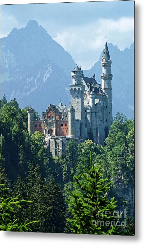 Europe Metal Print featuring the photograph Neuschwanstein castle 11 by Rudi Prott