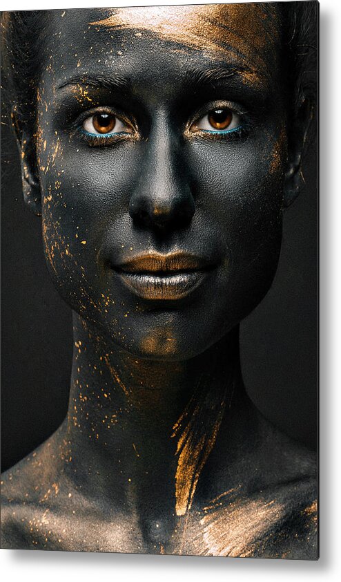 Face Metal Print featuring the photograph Night by Alexandr Sutula