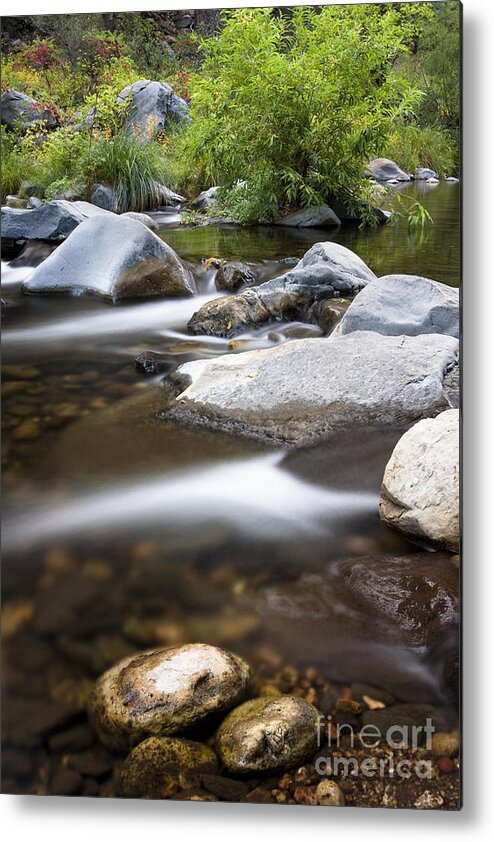 Creek Metal Print featuring the photograph Oak creek flowing by Bryan Keil