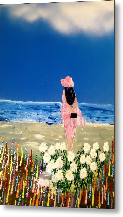 Ocean Metal Print featuring the painting Ocean Breeze by Michael Rucker