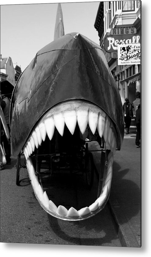 Ferndale Ca Metal Print featuring the photograph Oh The Shark Bites by Lorraine Devon Wilke