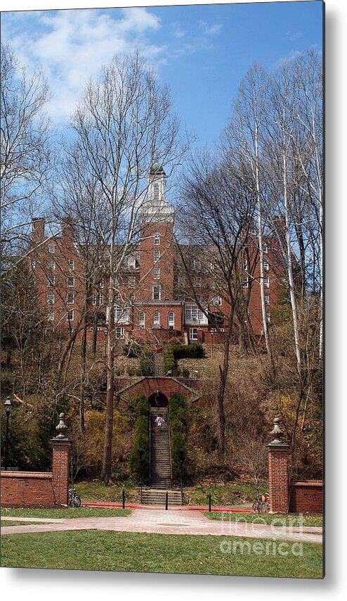 Ohio Metal Print featuring the photograph Ohio University Bryan Hall by Karen Adams