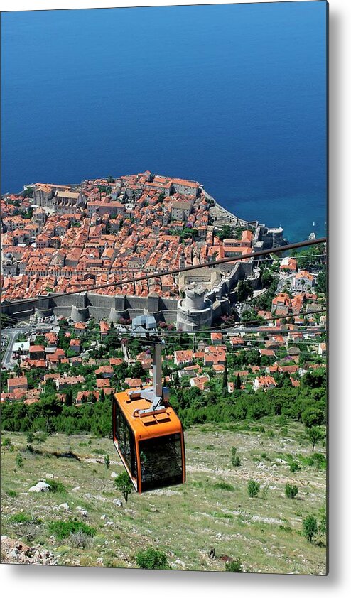 Old City Of Dubrovnik Metal Print featuring the photograph Old City Of Dubrovnik by Tony Craddock/science Photo Library