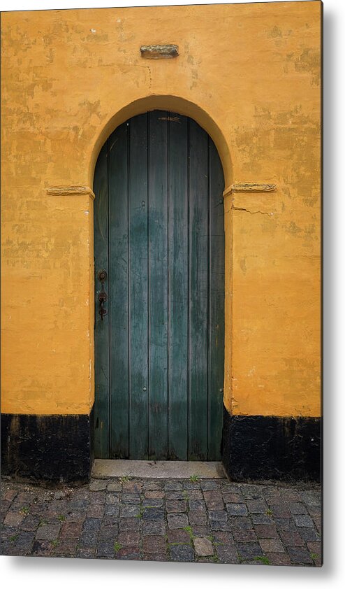 Arch Metal Print featuring the photograph Old Door With Arch by Spiderstock