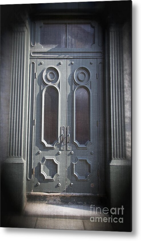 2013 Metal Print featuring the photograph Old Doorway Quebec City by Edward Fielding