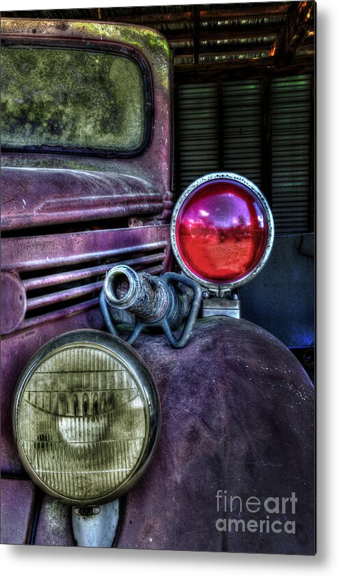 Ken Johnson Imagery Metal Print featuring the photograph Old Ford Firetruck by Ken Johnson
