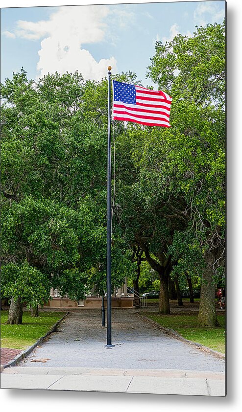 Landscape Metal Print featuring the photograph Old Glory High and Proud by Sennie Pierson