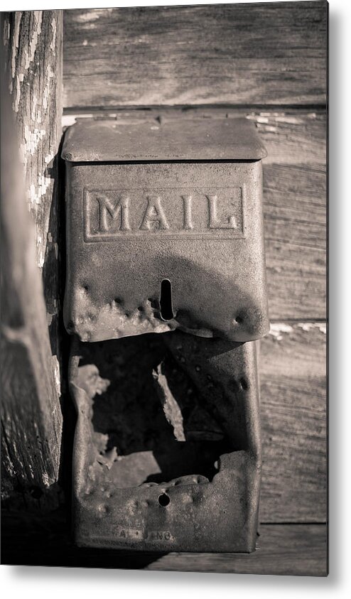 Mail Metal Print featuring the photograph Old Mail Box by Hillis Creative