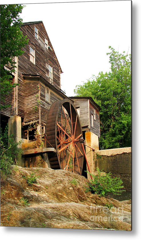 Old Mill Metal Print featuring the photograph Old Mill by Teri Atkins Brown