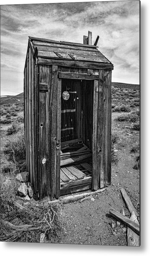 Old Metal Print featuring the photograph Old Outhouse by Garry Gay