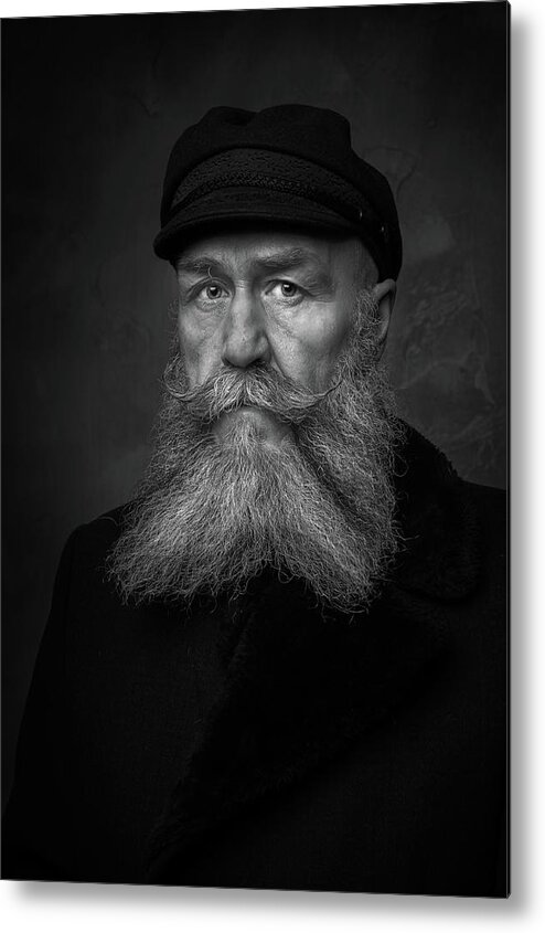 Portrait Metal Print featuring the photograph Old Sailor by Gareth Jenkins