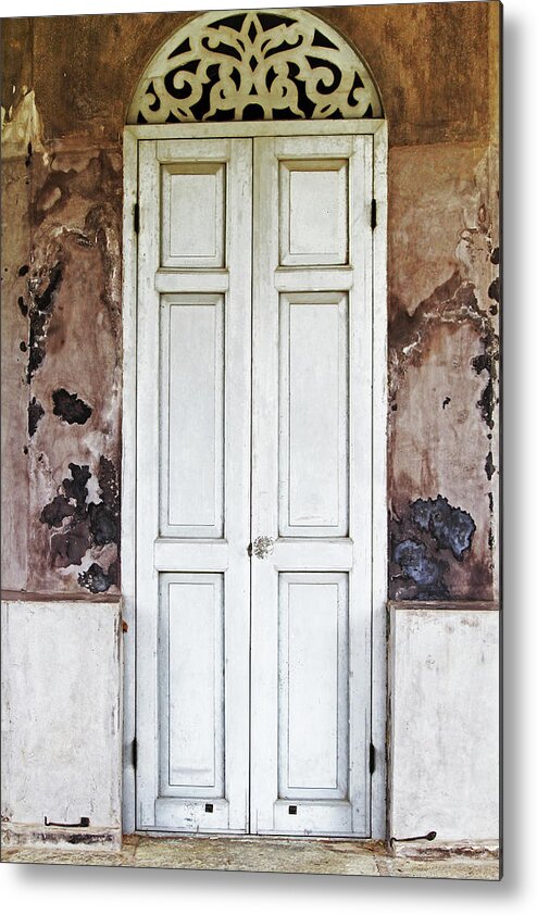 Handle Metal Print featuring the photograph Old Wooden Door by Aprilfoto88