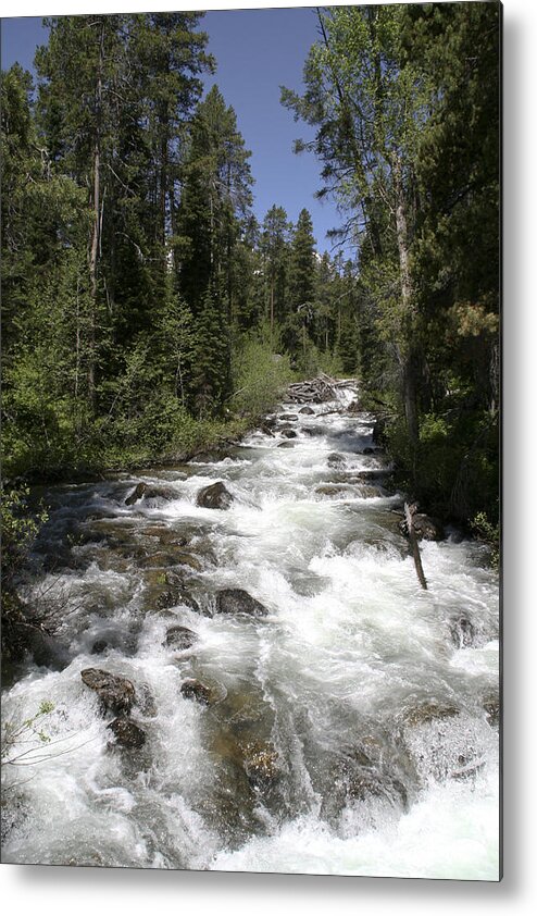 Grand Tetons Metal Print featuring the photograph Oncoming River by Eric Cross