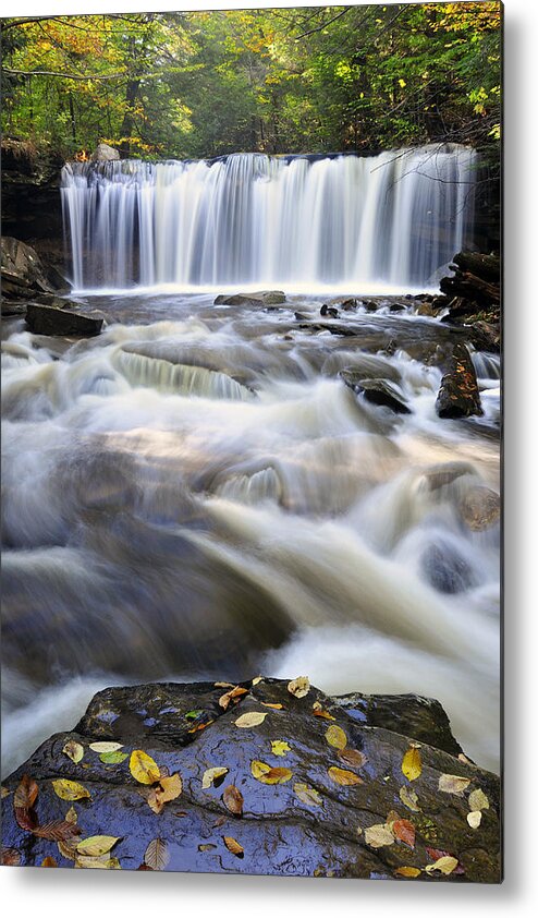 Water Falls Metal Print featuring the photograph Oneida Falls by Dan Myers