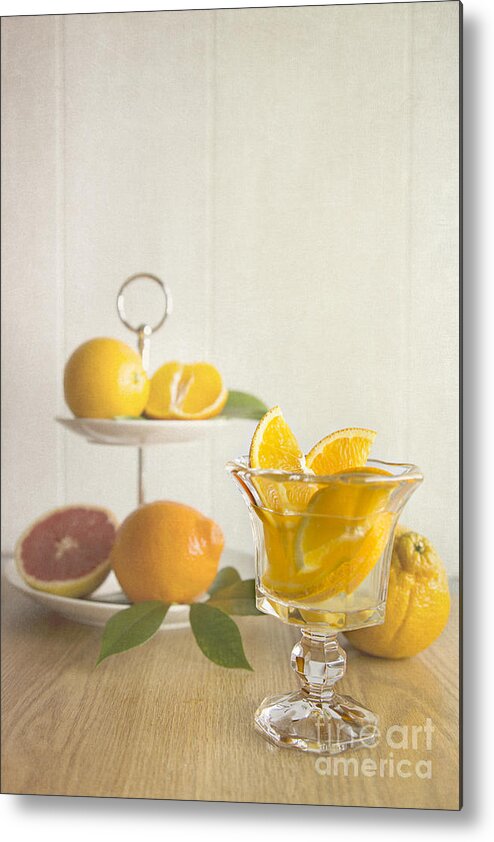 Orangeade Metal Print featuring the photograph Orangeade 2 by Elena Nosyreva